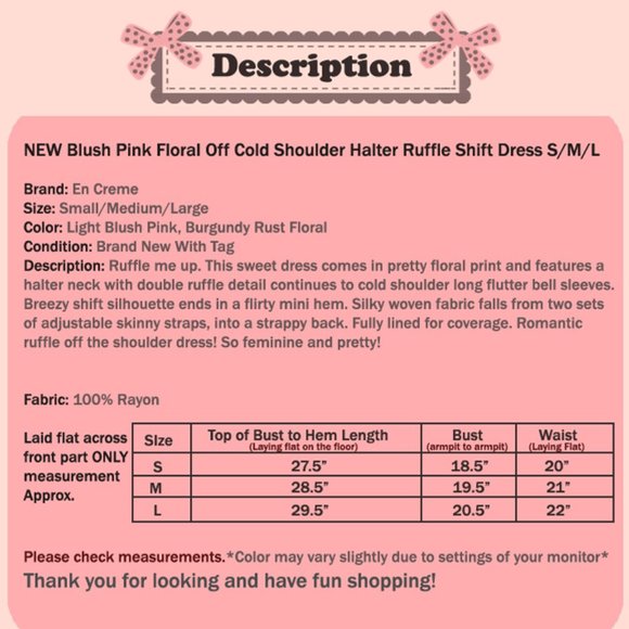 Blush Rust Floral Off Shoulder Ruffle Halter Dress - Picture 10 of 10